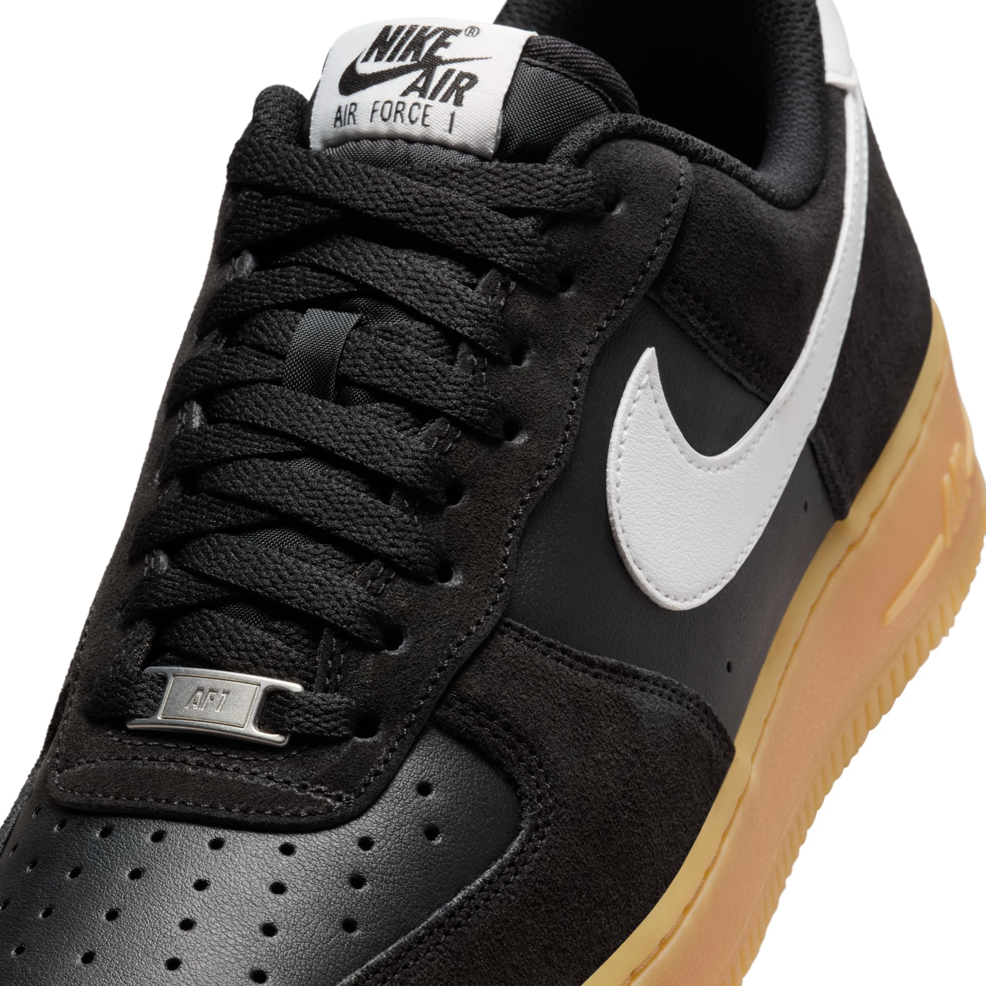 Air force 1 black suede gum online